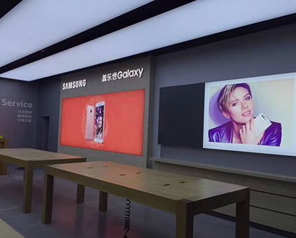 手機(jī)店鋪/室內(nèi)大型廣告招牌無邊框卡布燈箱